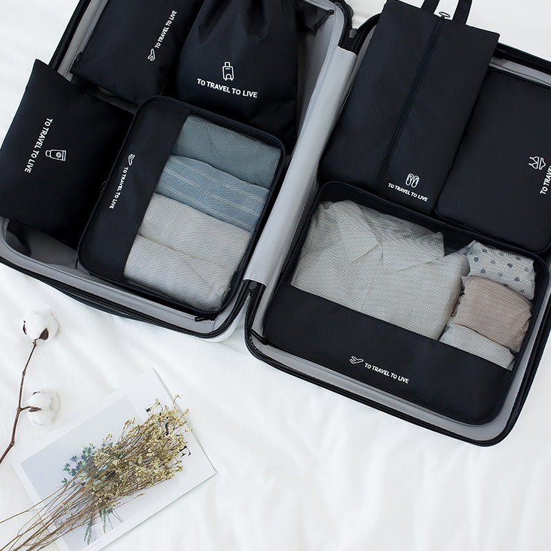 Seven-piece Set Of Travel Thickened Luggage Storage Bags
