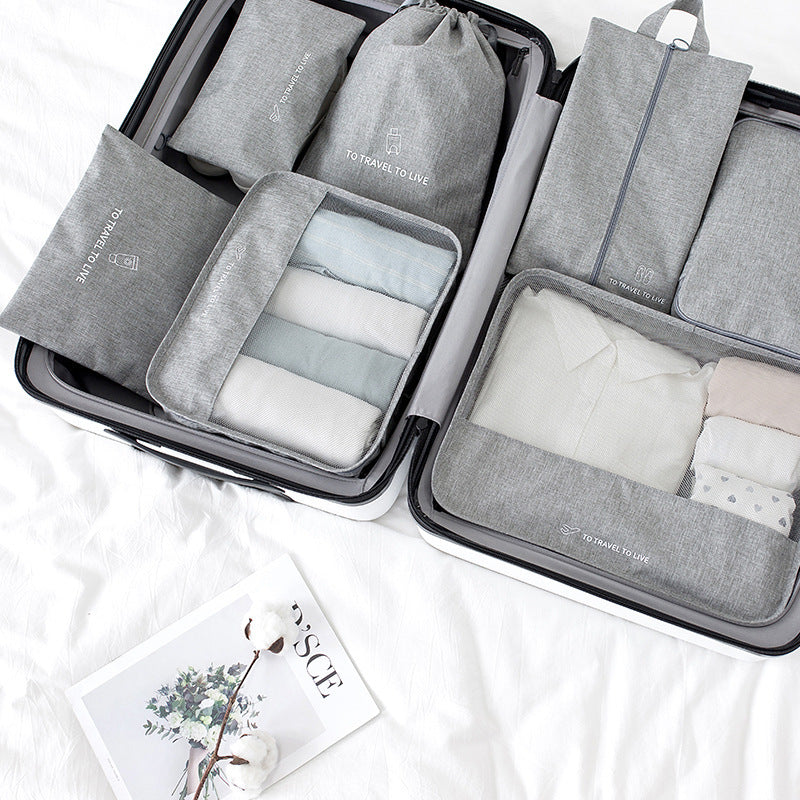 Seven-piece Set Of Travel Thickened Luggage Storage Bags