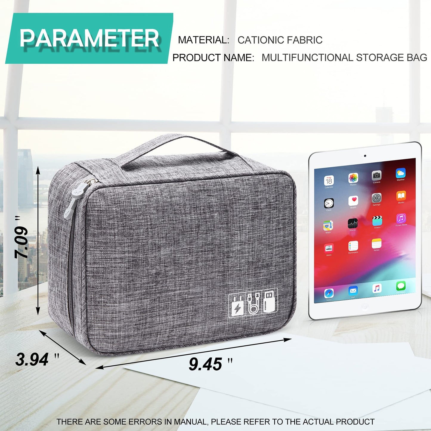 Portable Waterproof Electronics Organiser
