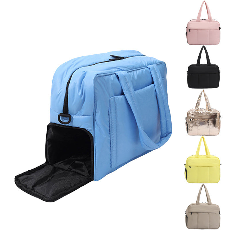 Travel Duffle Bag With Shoes Compartment