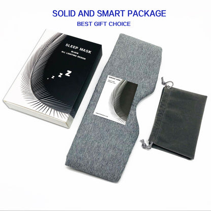 Breathable Travel Siesta Full Blackout Eye Mask Set
