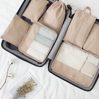Seven-piece Set Of Travel Thickened Luggage Storage Bags