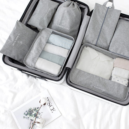 Seven-piece Set Of Travel Thickened Luggage Storage Bags