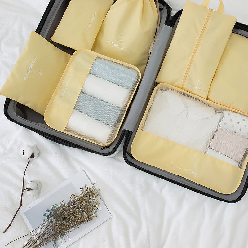 Seven-piece Set Of Travel Thickened Luggage Storage Bags