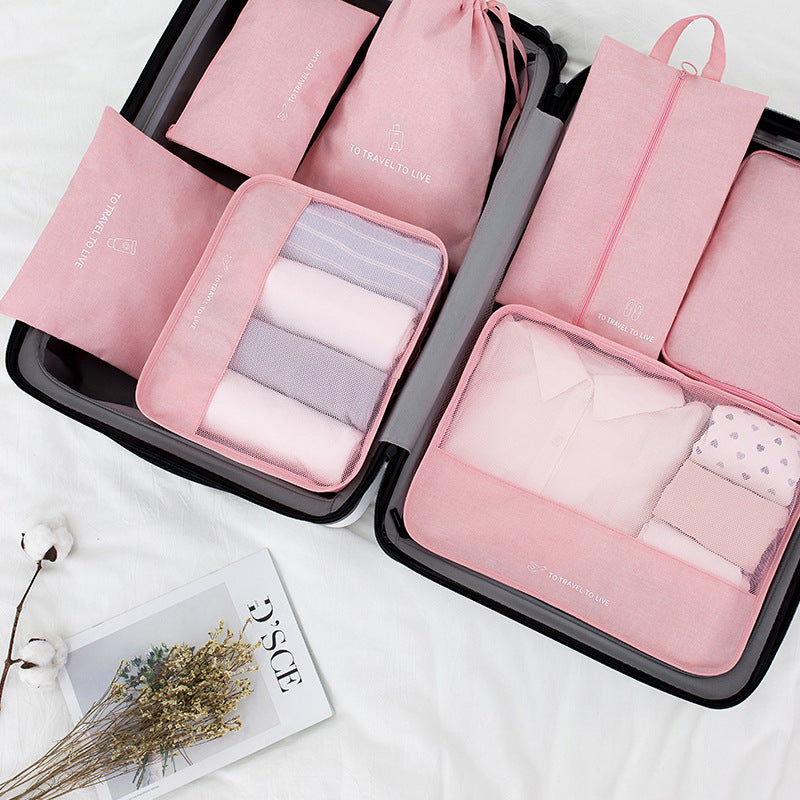 Seven-piece Set Of Travel Thickened Luggage Storage Bags